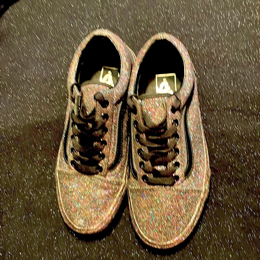 Vans old school sparkle sneakers